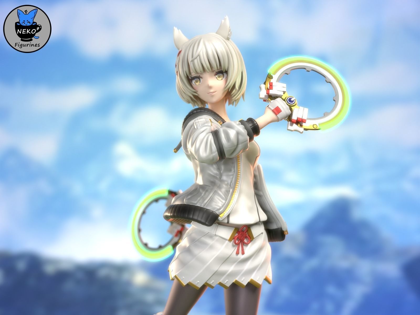 Mio - Xenoblade 3 Game Figurine for 3D Printing 3D print model_3