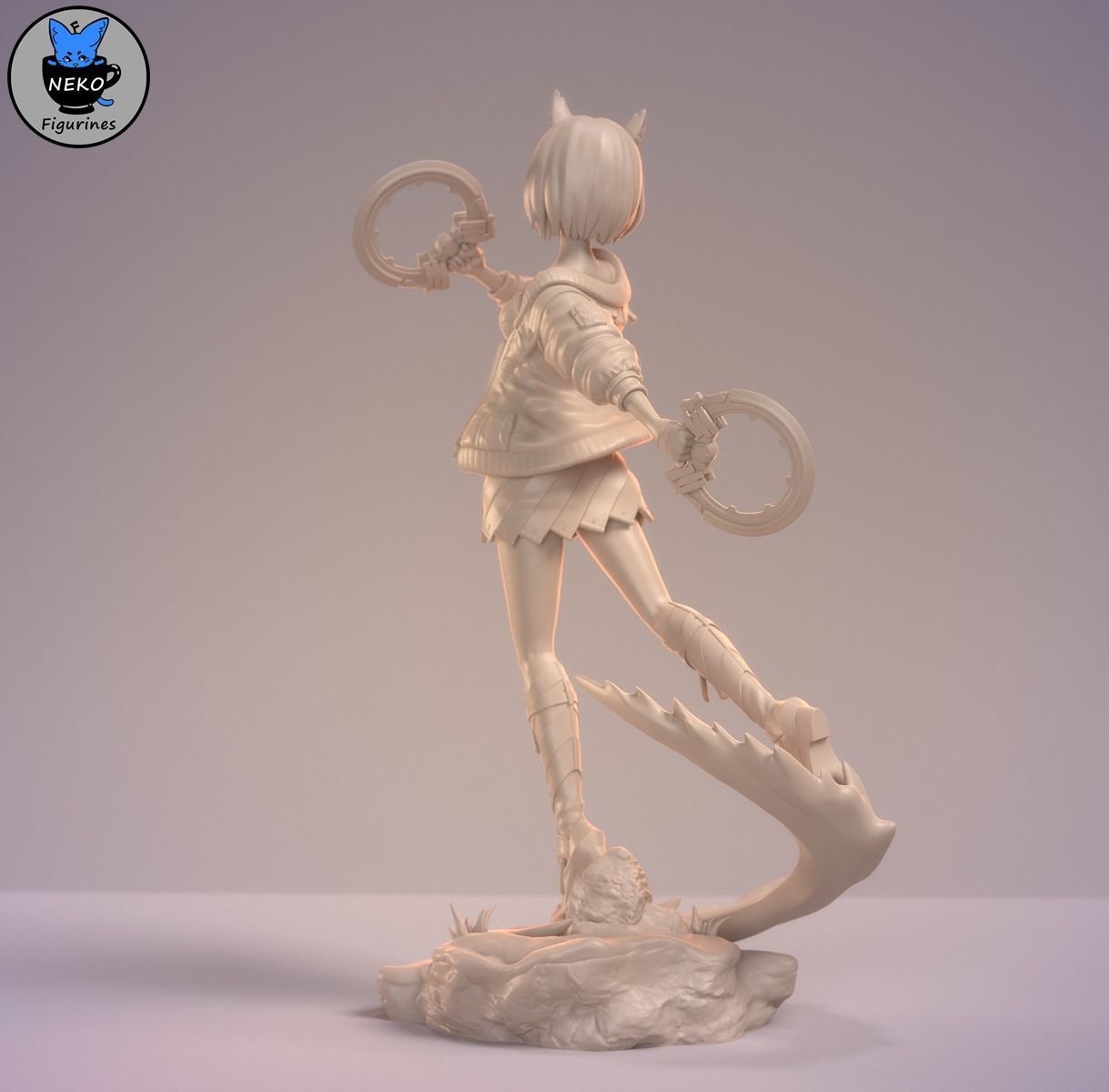 Mio - Xenoblade 3 Game Figurine for 3D Printing 3D print model_19