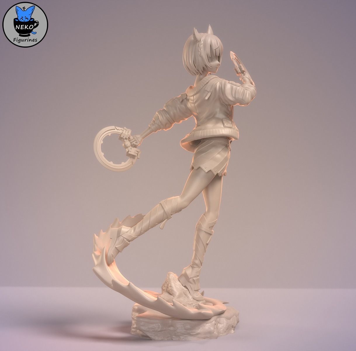 Mio - Xenoblade 3 Game Figurine for 3D Printing 3D print model_20