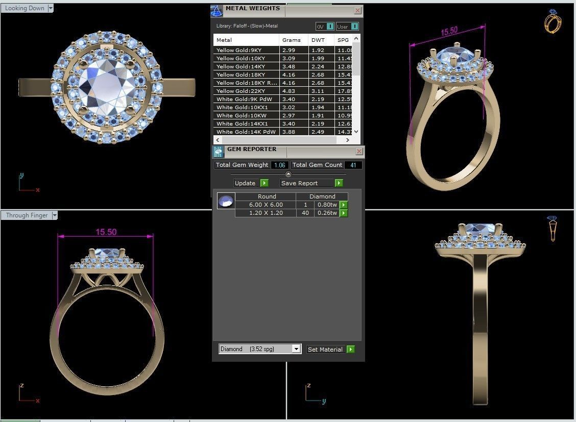 Rings 3D print model_40