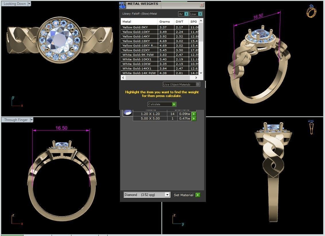 Rings 3D print model_39