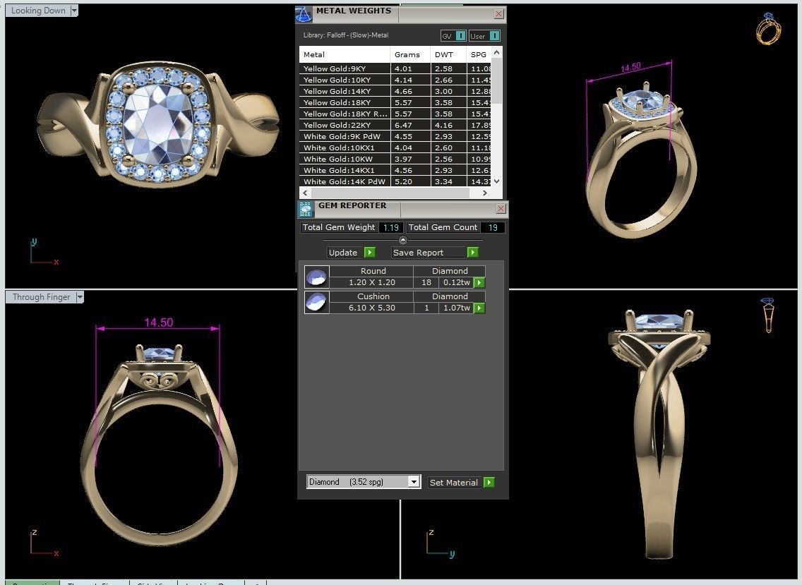 Rings 3D print model_37