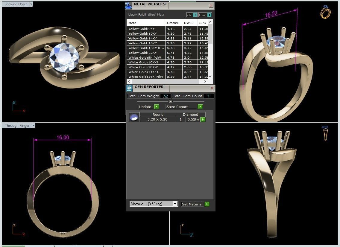 Rings 3D print model_36