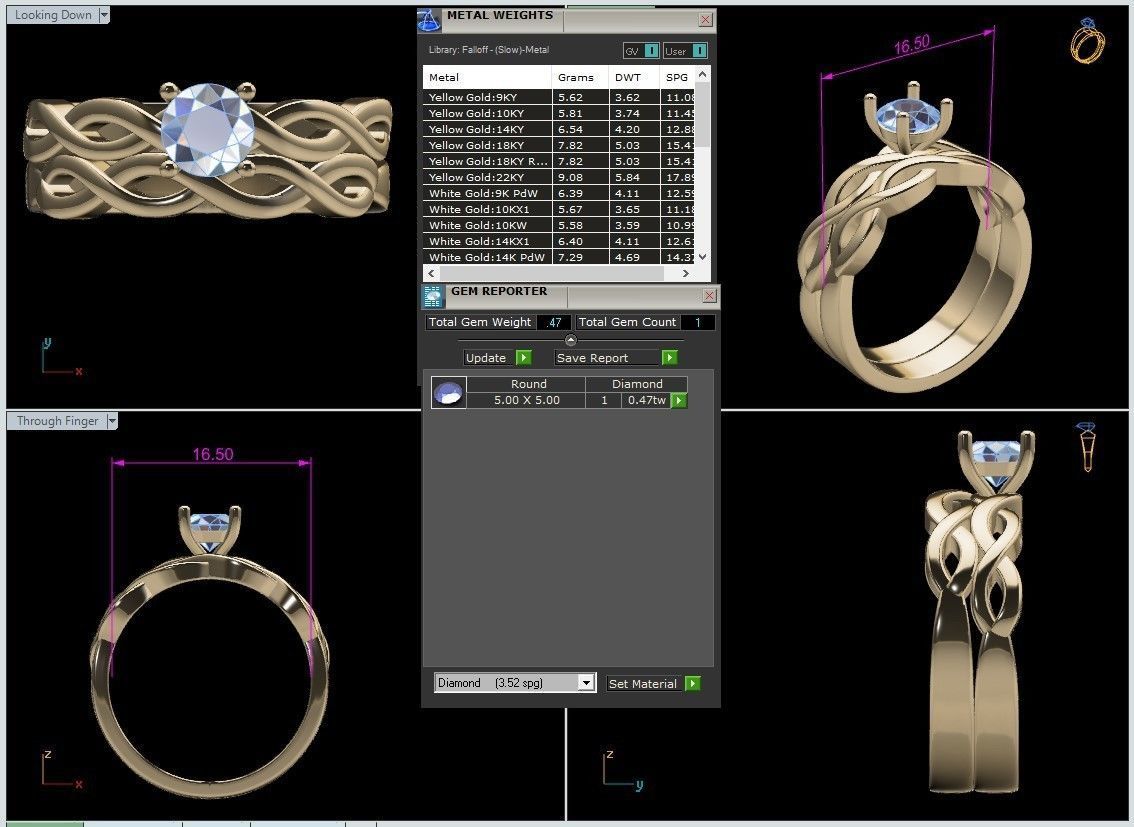 Rings 3D print model_38