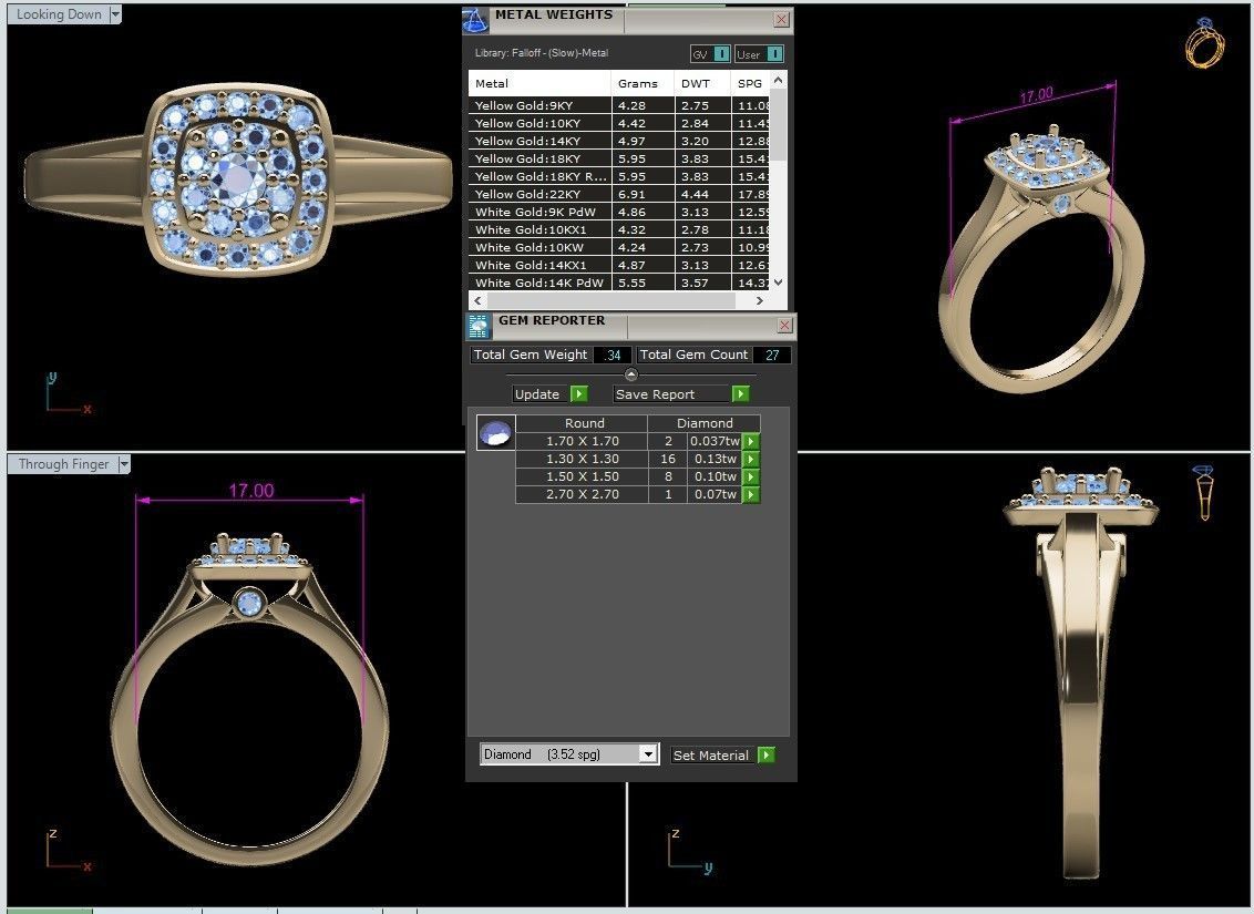 Rings 3D print model_45