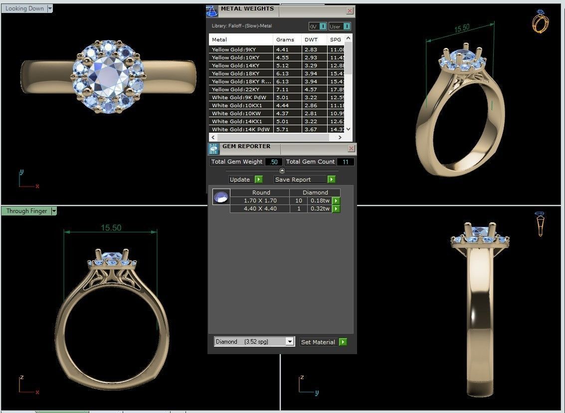 Rings 3D print model_41
