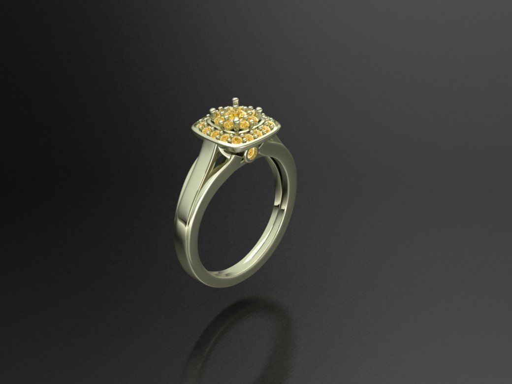 Rings 3D print model_34