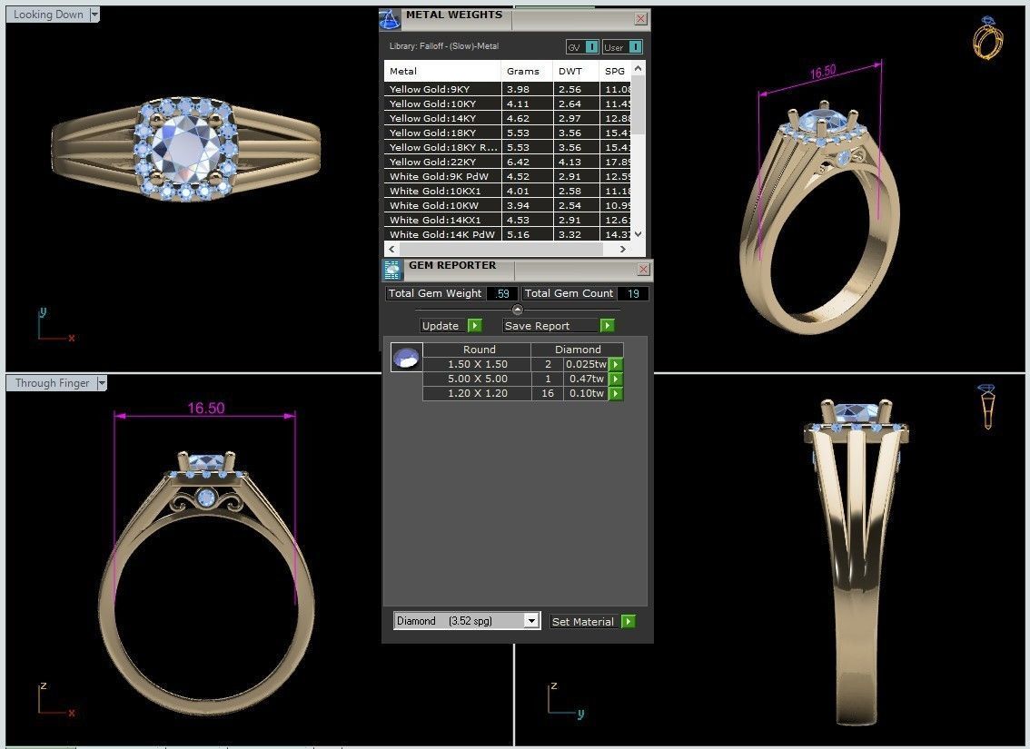 Rings 3D print model_42