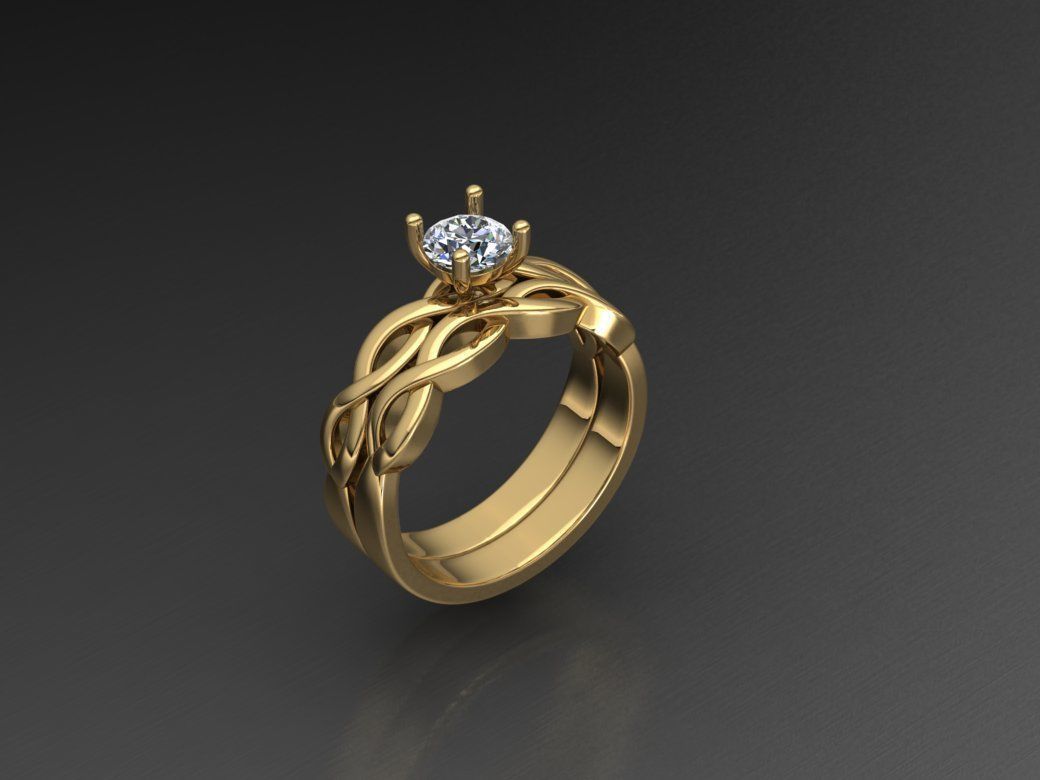 Rings 3D print model_4
