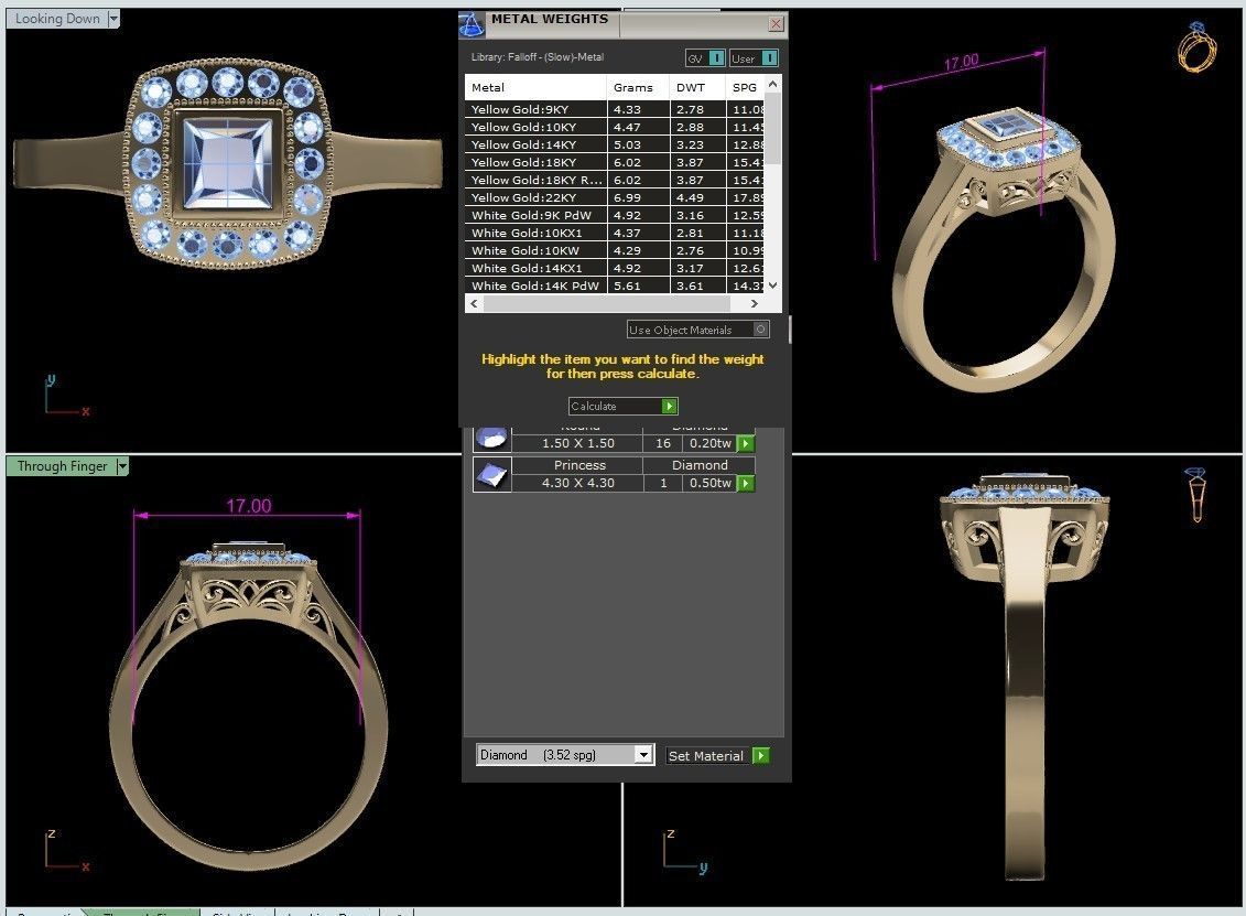 Rings 3D print model_44