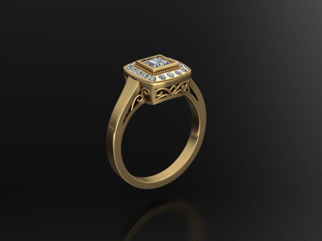 Rings 3D print model_21