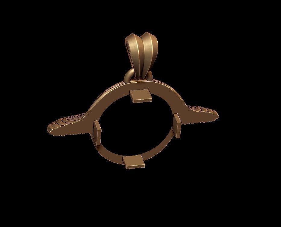 Black hole pendant 3D print model_5