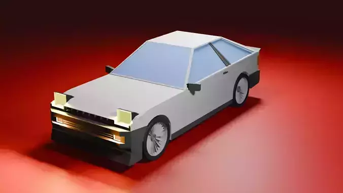 low poly toyota gt 86
