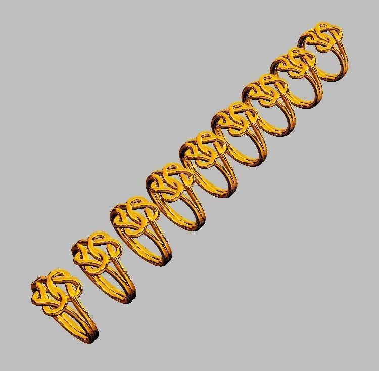 Double Knot Ring 3D print model_9