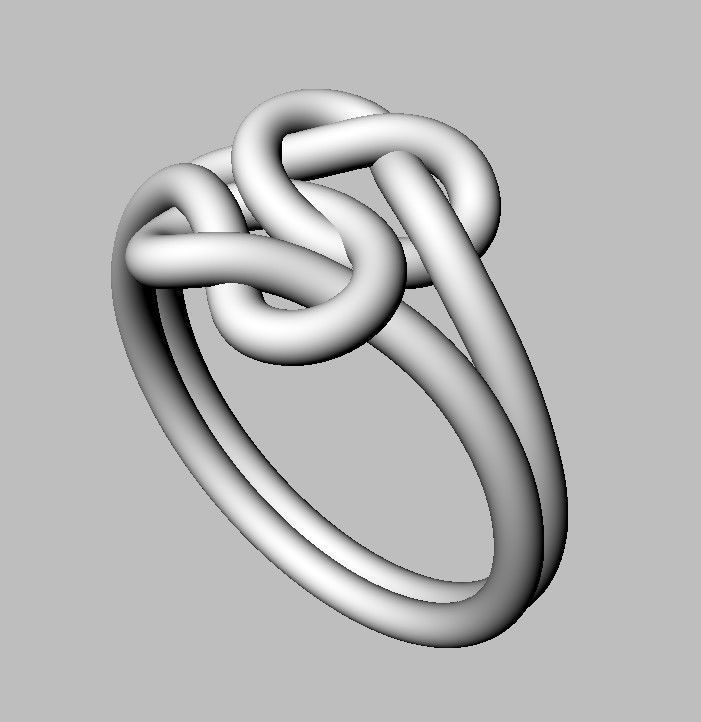 Double Knot Ring 3D print model_14