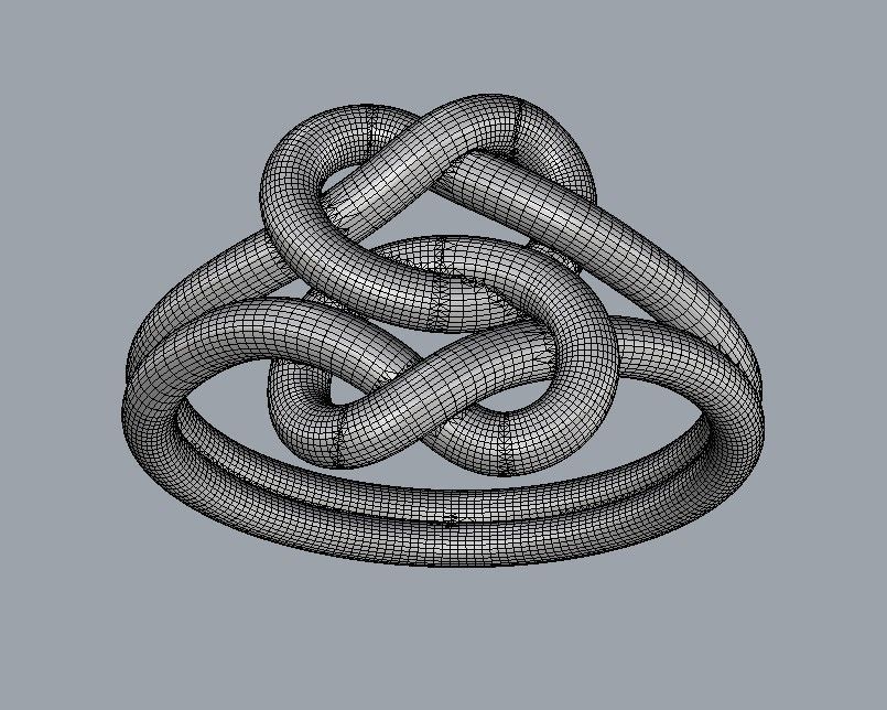 Double Knot Ring 3D print model_24