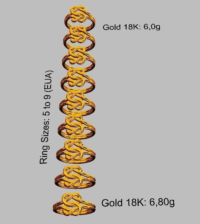 Double Knot Ring 3D print model_8