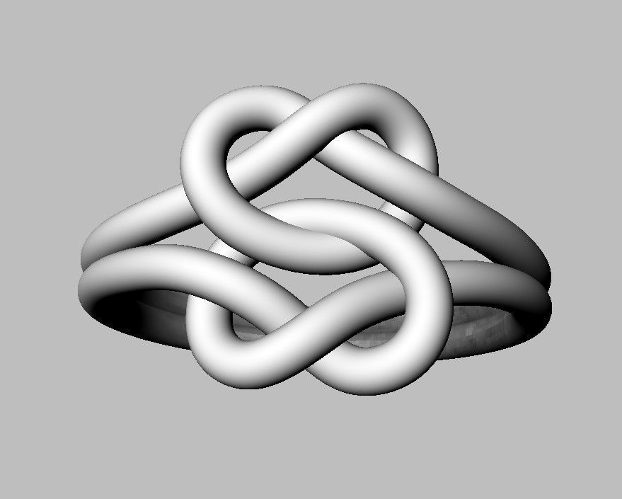 Double Knot Ring 3D print model_15