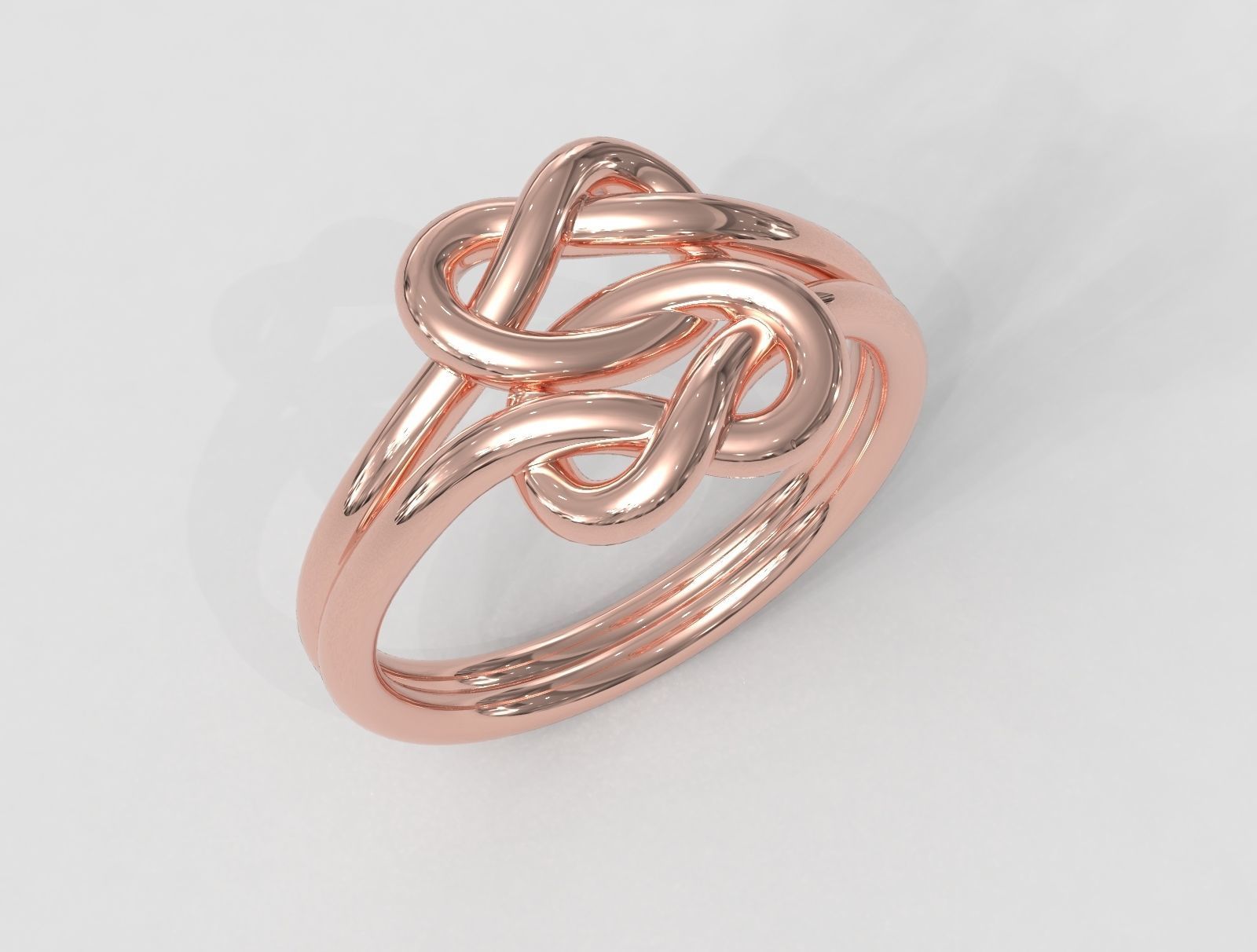 Double Knot Ring 3D print model_3