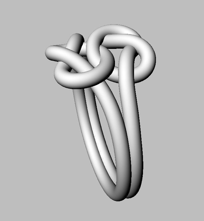 Double Knot Ring 3D print model_17