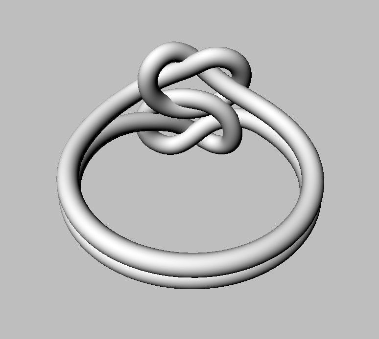 Double Knot Ring 3D print model_16