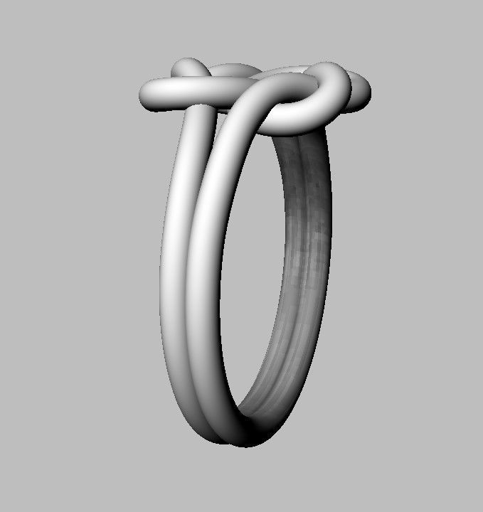Double Knot Ring 3D print model_18