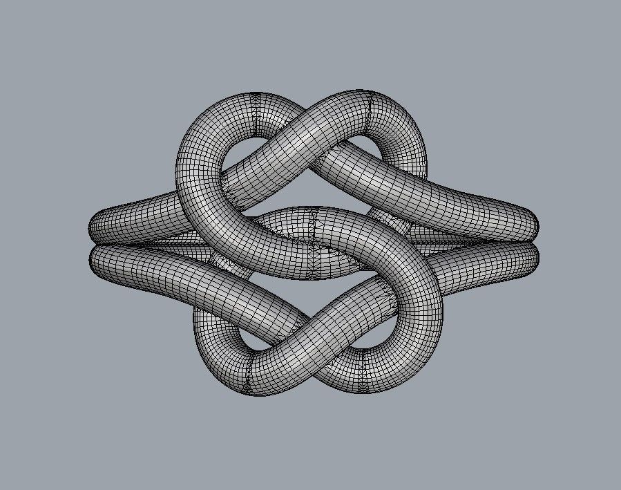 Double Knot Ring 3D print model_19