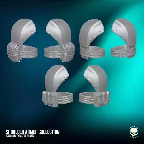 Shoulder Armor Collection 3D printable files for Action Figures