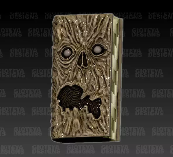 The Evil Dead Necronomicon Lighter Case 3D model_0