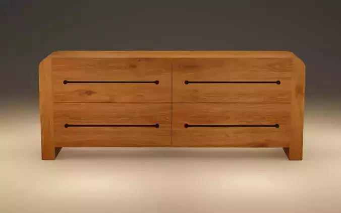 Wooden chest of drawers