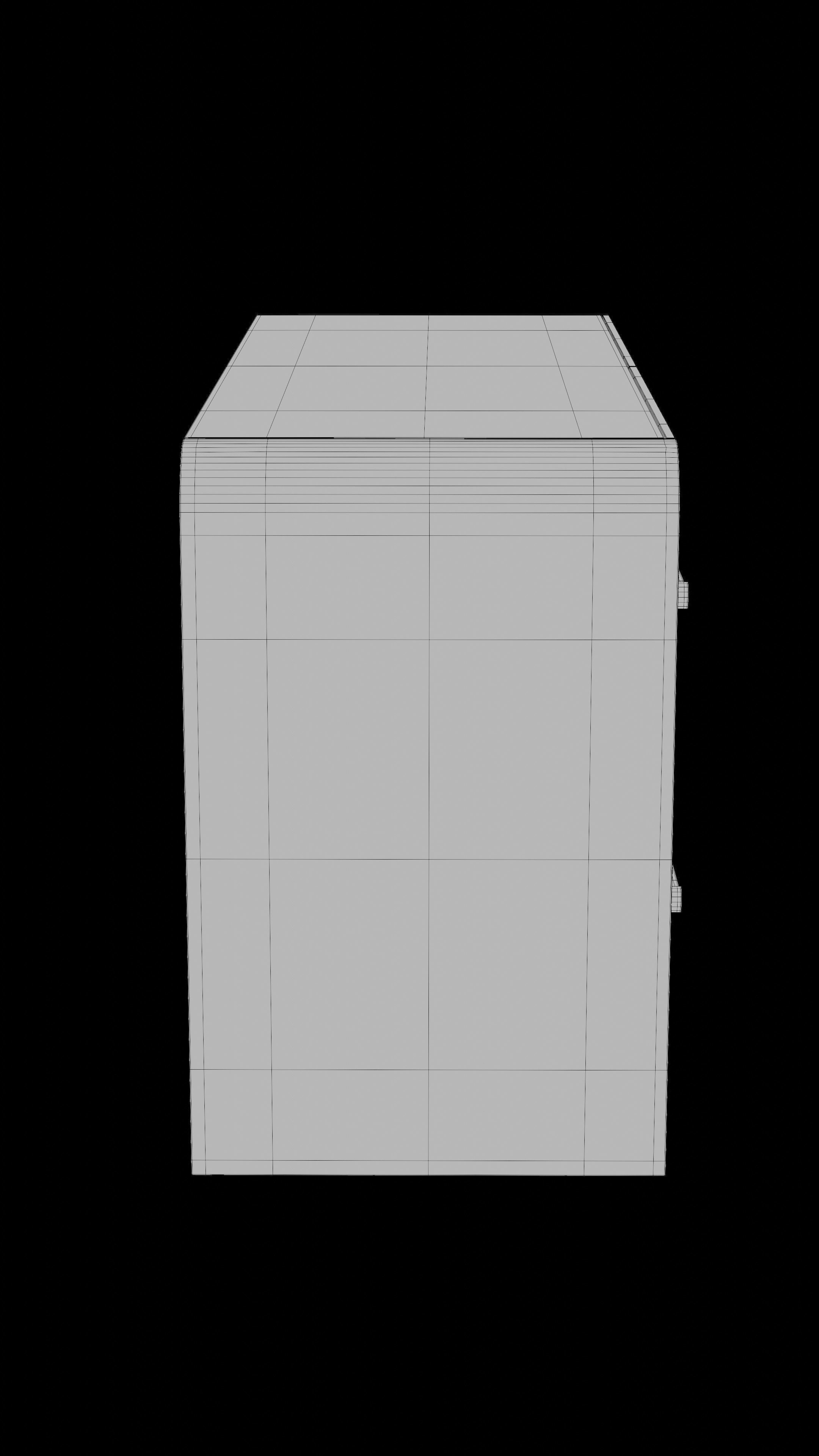 Wooden chest of drawers 3D model_10