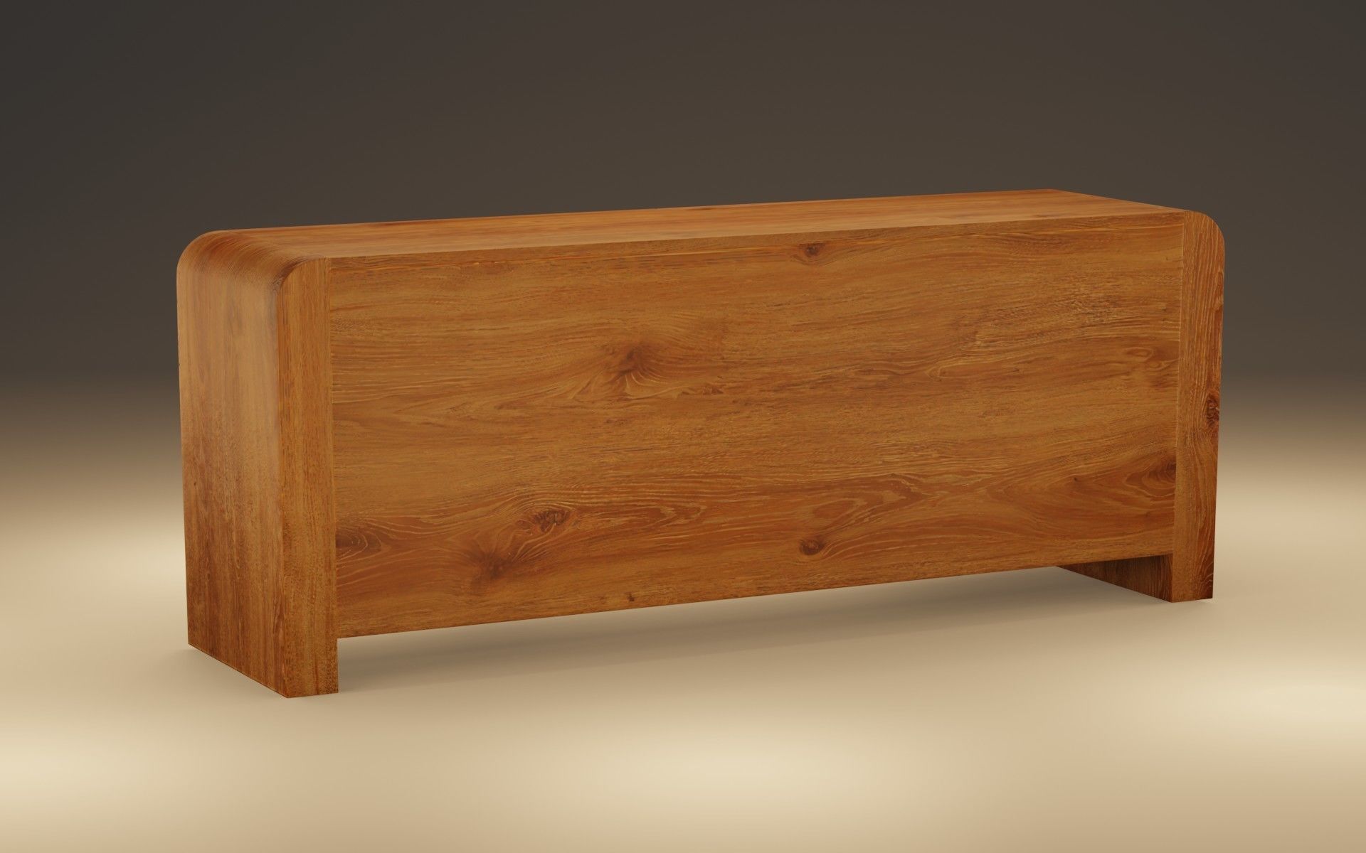 Wooden chest of drawers 3D model_7