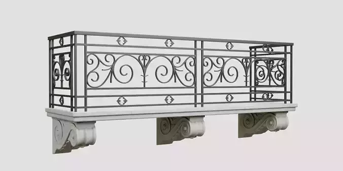 Classic Greek Forged Balcony