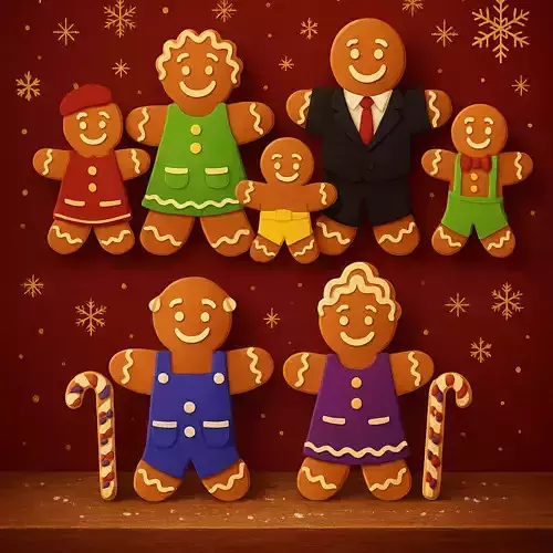 Gingerbread family v001
