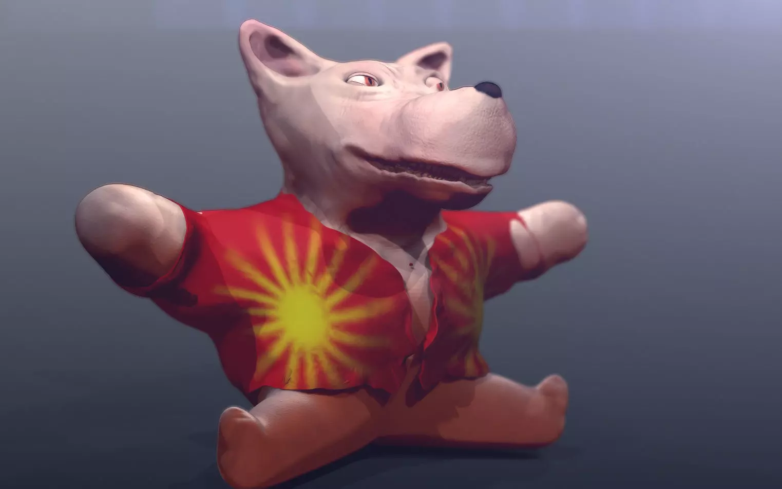 Teddy Dog Free 3D model_0