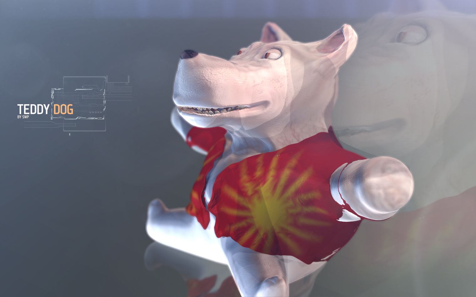 Teddy Dog Free 3D model_3