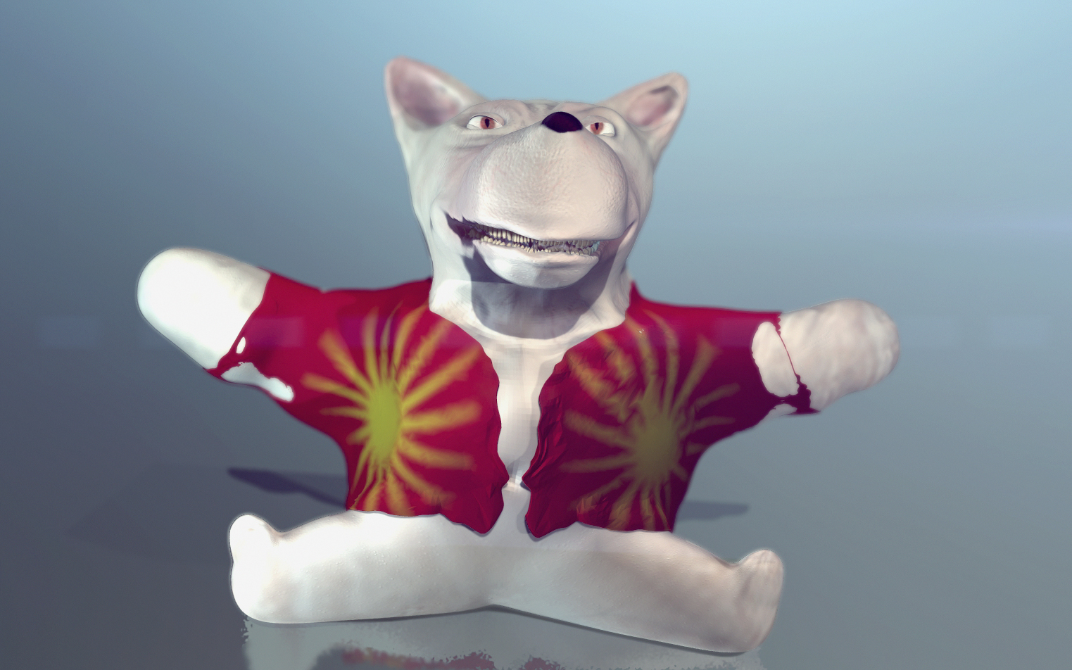 Teddy Dog Free 3D model_4