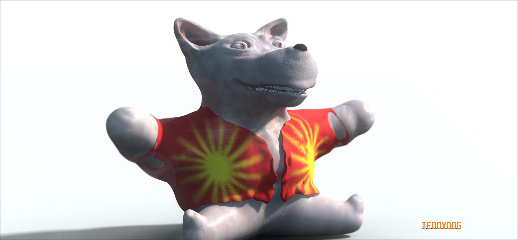 Teddy Dog Free 3D model_2