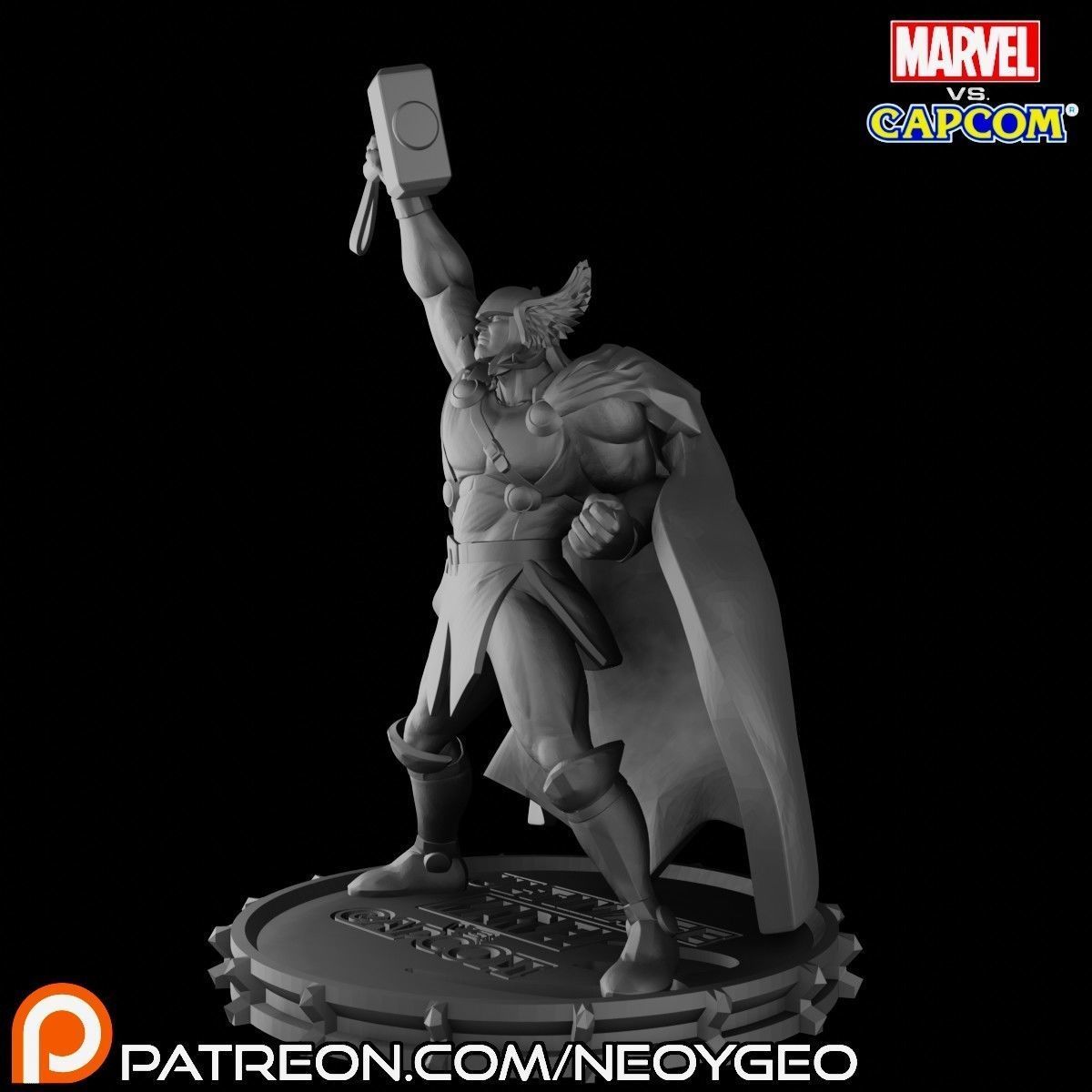 THOR - MARVEL VS CAPCOM 3 3D model 3D printable | CGTrader