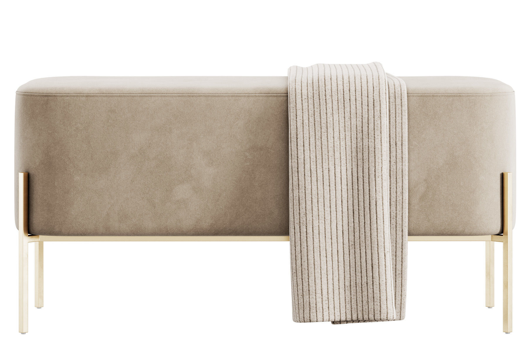 Harper Upholstered Bench 900mm by Westwing 3D model_14