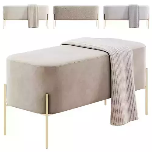 Harper Upholstered Bench 900mm by Westwing