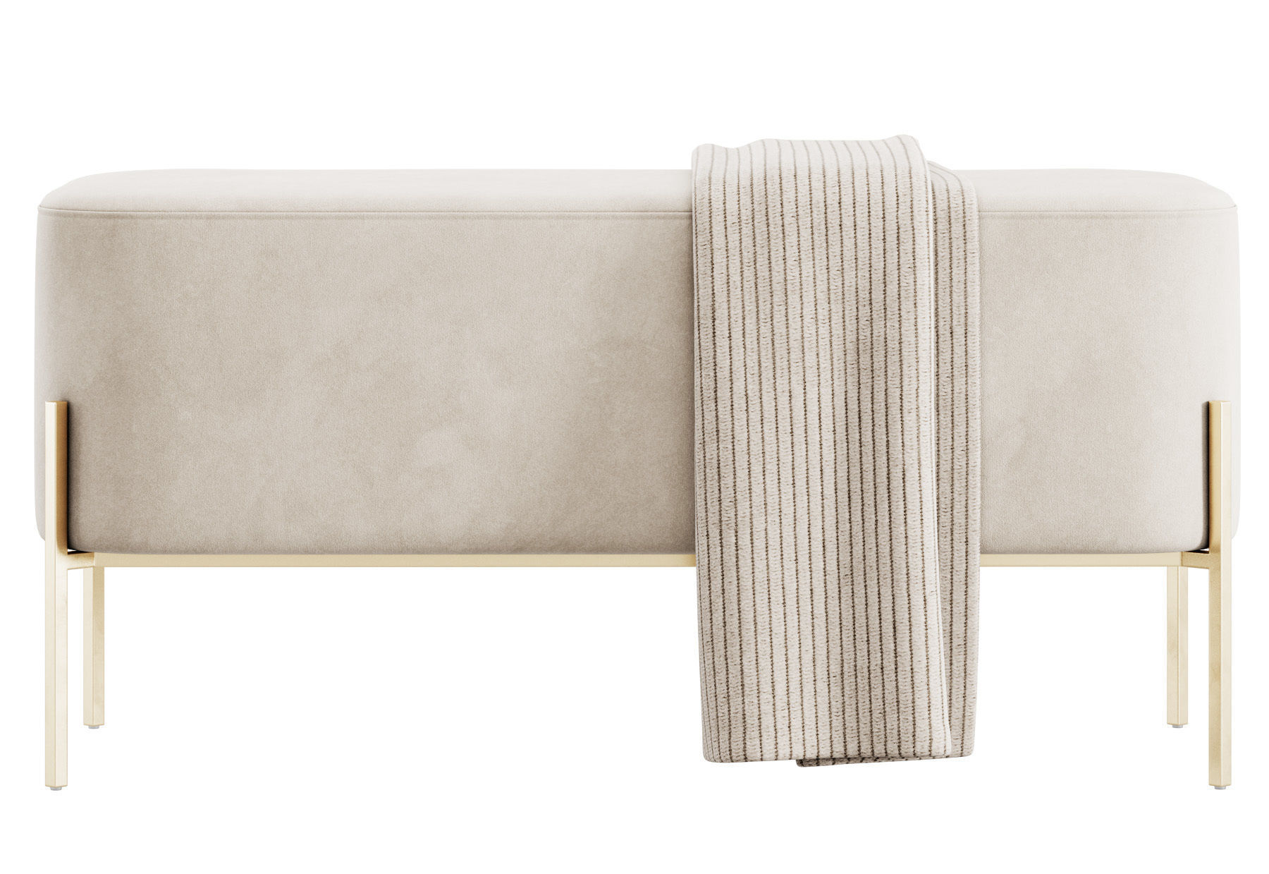 Harper Upholstered Bench 900mm by Westwing 3D model_15