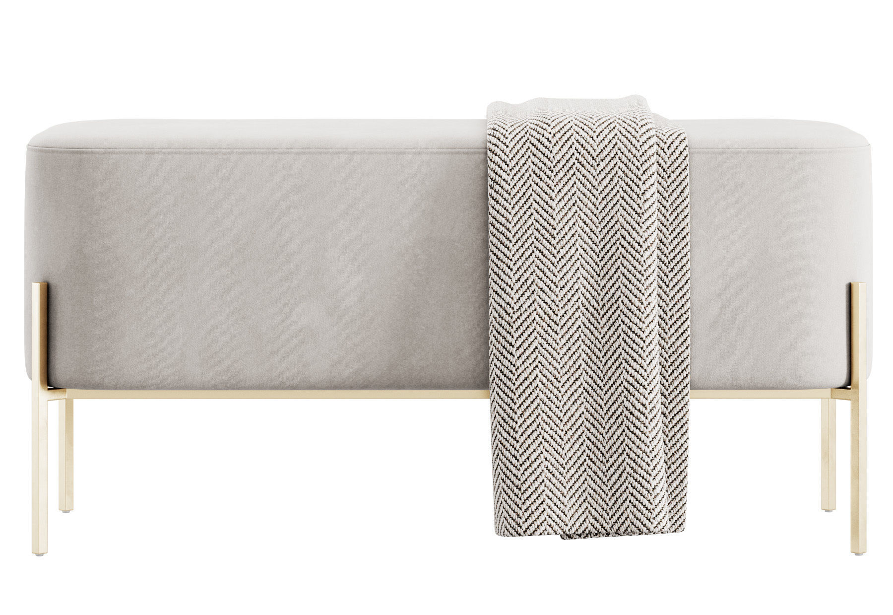 Harper Upholstered Bench 900mm by Westwing 3D model_16