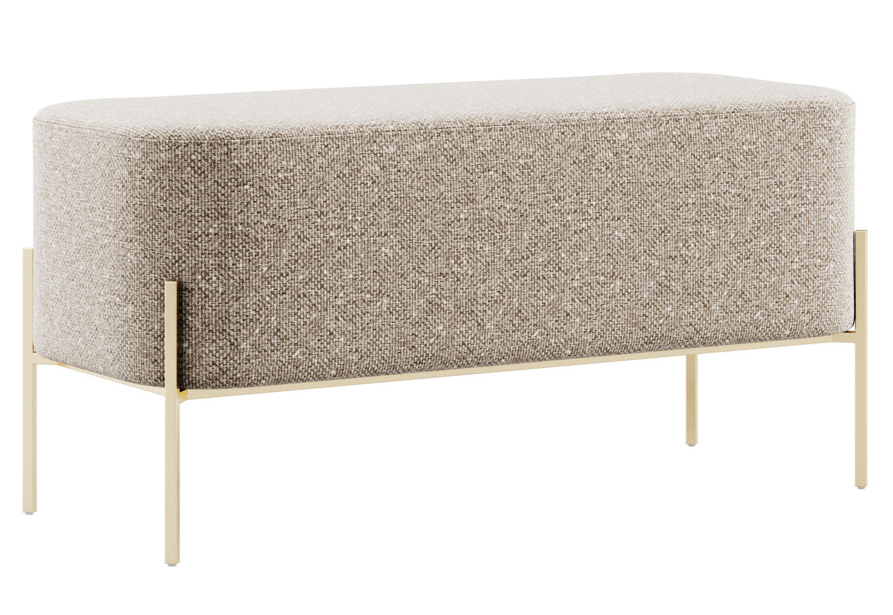 Harper Upholstered Bench 900mm by Westwing 3D model_10
