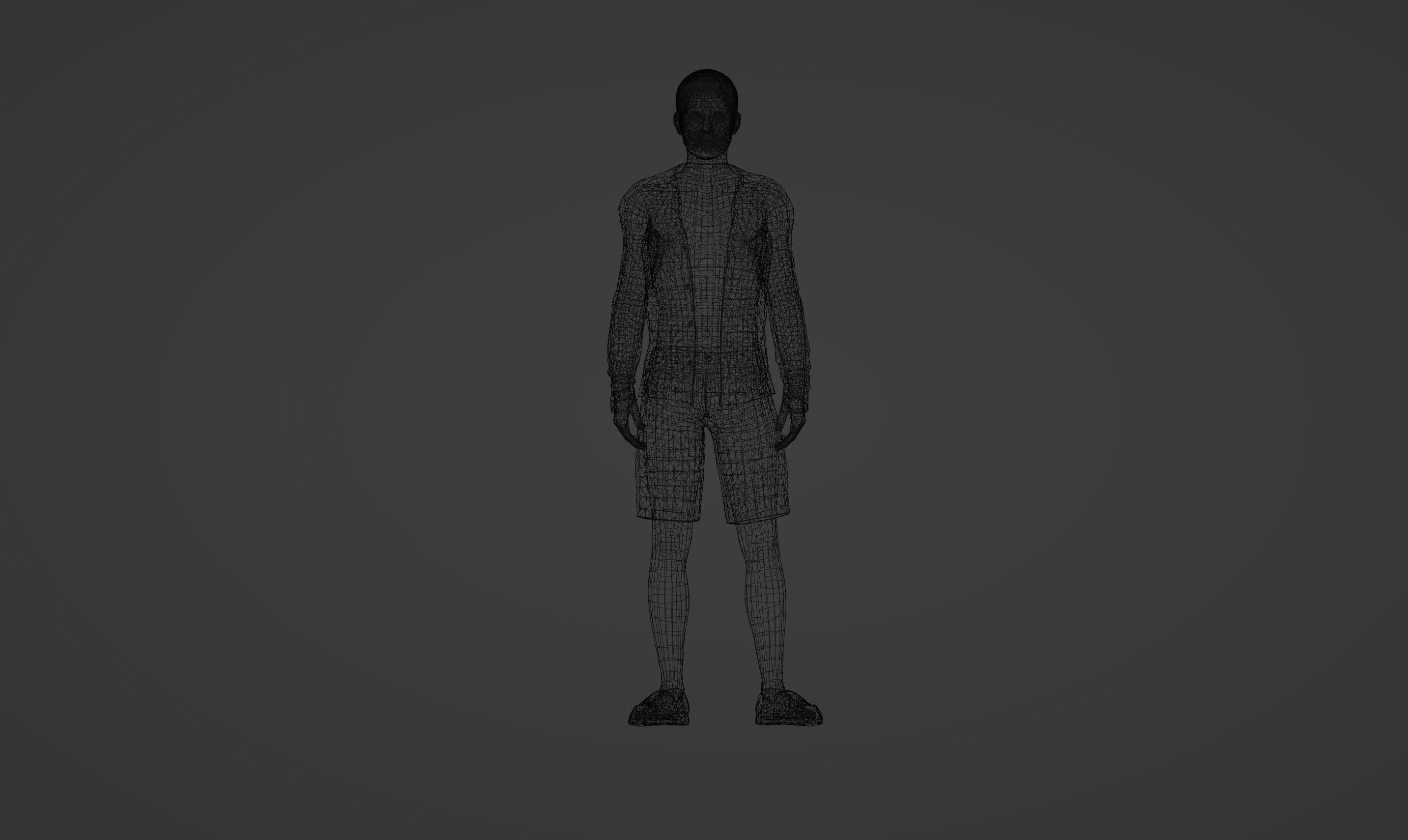 3D Model of a Stylish Young Man in Casual Attire 3D model_6