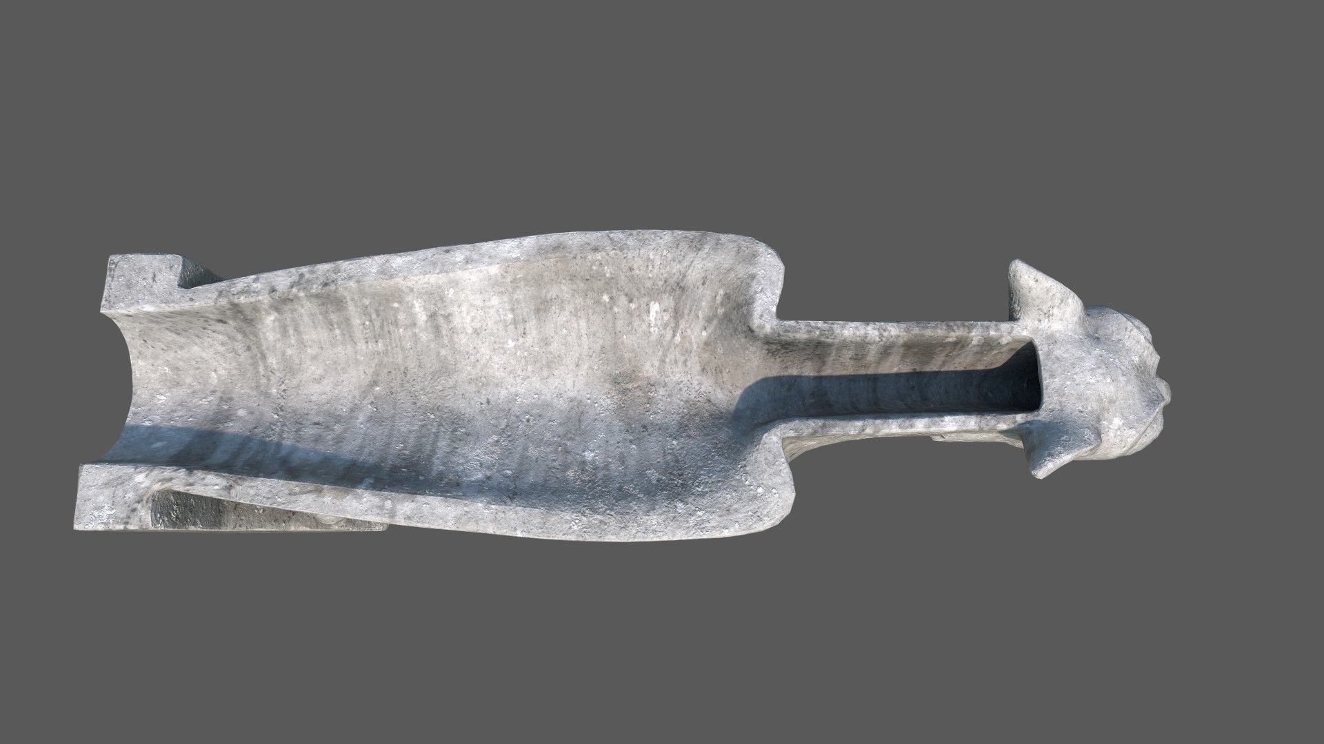 Gargoyle08 Low-poly 3D model_7