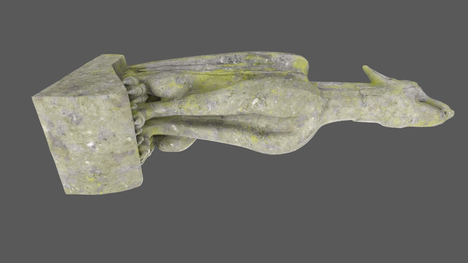 Gargoyle08 Low-poly 3D model_15