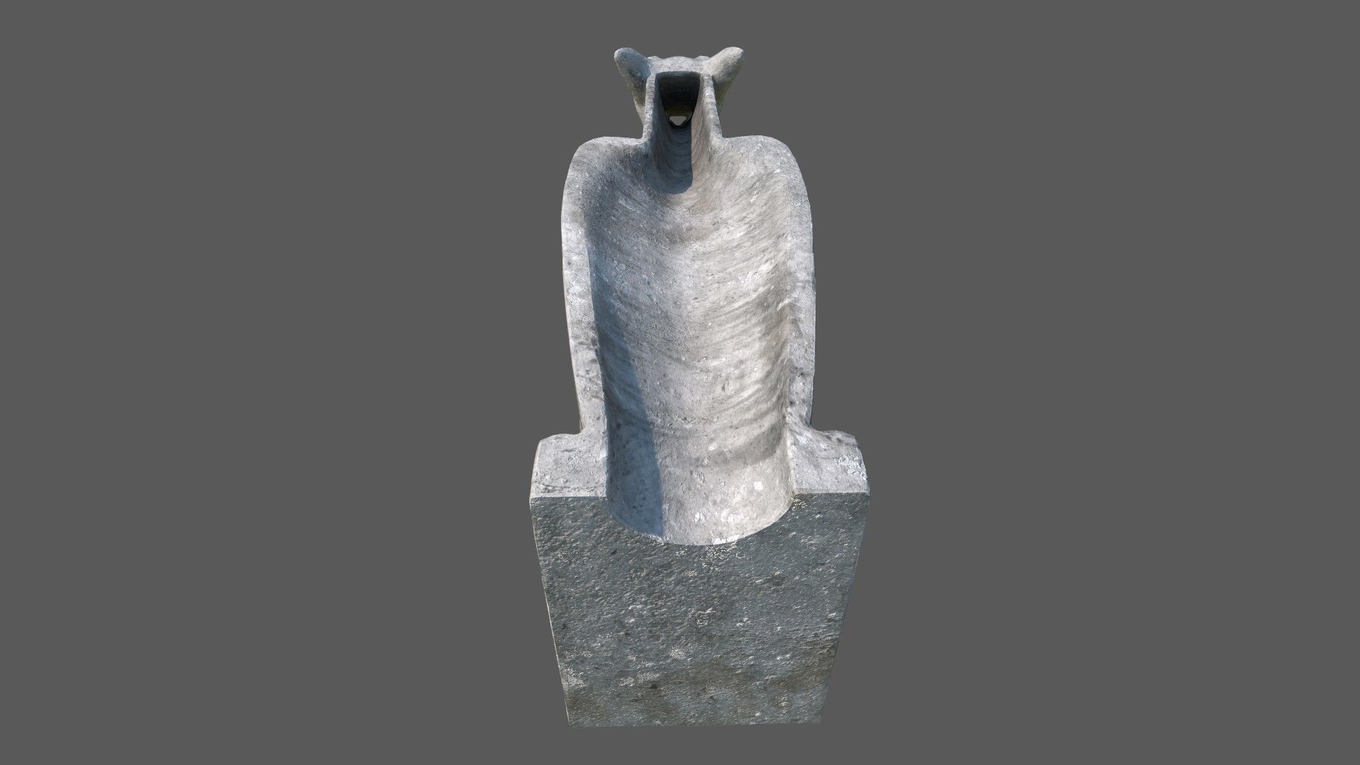 Gargoyle08 Low-poly 3D model_5