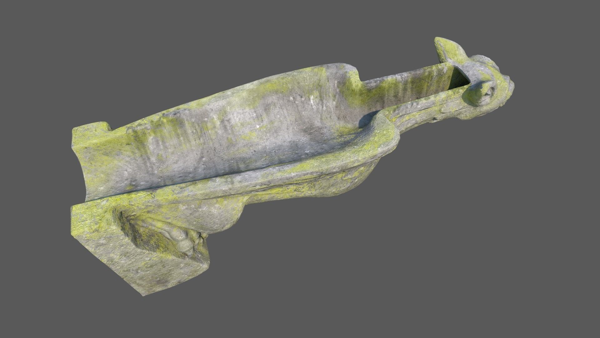 Gargoyle08 Low-poly 3D model_12