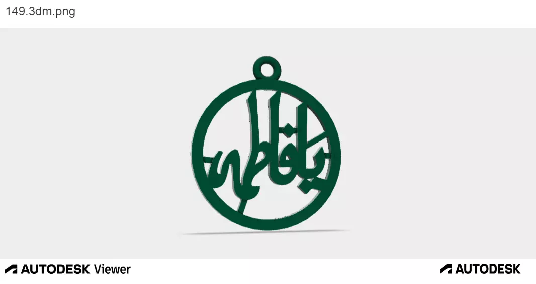 Woman Pendant With YA Fatima design 3D print model